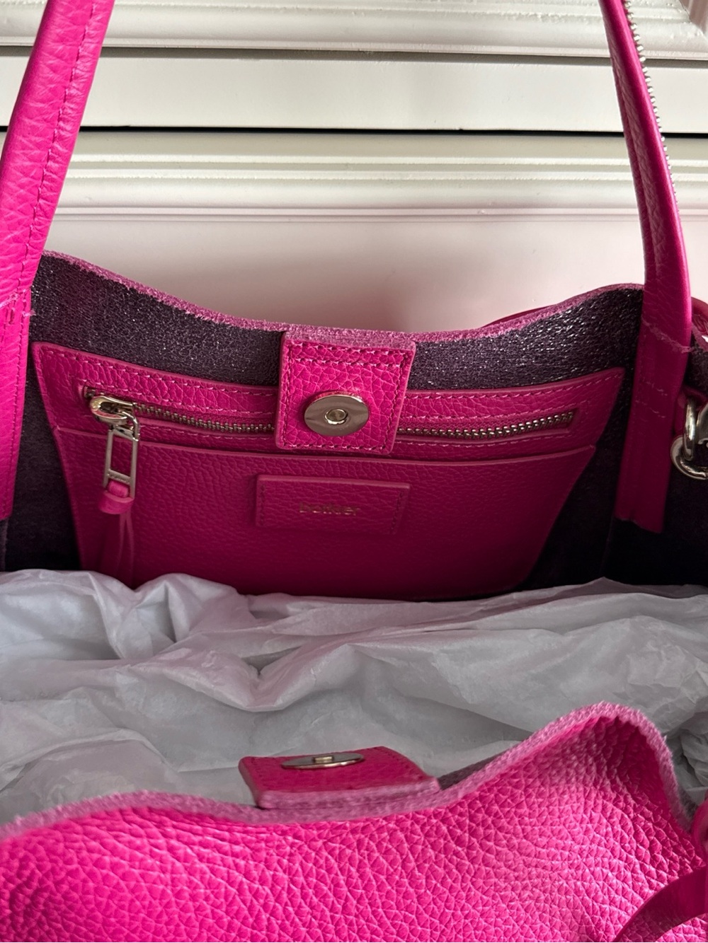 Botkier Hot Pink Pebbled Leather bag - Picture 2 of 5